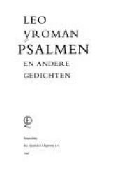book cover of Psalmen by Leo Vroman