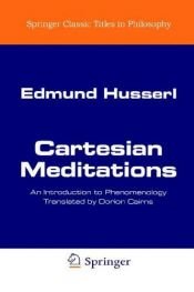 book cover of Meditaciones Cartesianas by Edmund Husserl