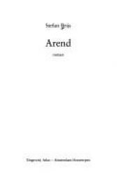 book cover of Arend by Stefan Brijs