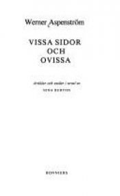 book cover of Vissa sidor och ovissa: Artiklar och essäer by Werner Aspenström