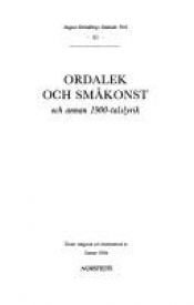 book cover of August Strindbergs samlade verk : [nationalupplaga]. 51, Ordalek och småkonst och annan 1900-talslyrik by Augustus Strindberg