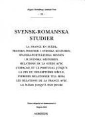 book cover of Svensk-romanska studier (SV 30) by August Strindberg
