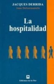 book cover of La hospitalidad by Jacques Derrida