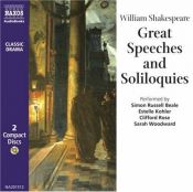 book cover of Great speeches and soliloquies by William Shakespeare