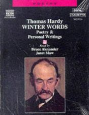 book cover of Winter Words in Various Moods and Metres by Thomas Hardy