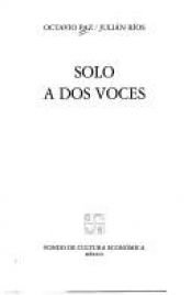 book cover of Solo a DOS Voces by Octavio Paz