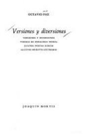 book cover of Versiones y diversiones by オクタビオ・パス