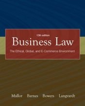 book cover of Business Law with OLC card and You Be The Judge DVD by Jane P. Mallor