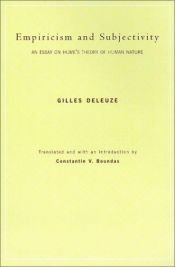 book cover of Empiricism and subjectivity by Gilles Deleuze