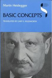 book cover of Basic Concepts (Studies in Continental Thought) by Martin Heidegger