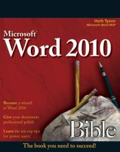 book cover of Word 2010 Bible by Herb Tyson