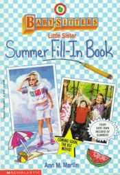 book cover of Summer Fill-In by Ann M. Martin