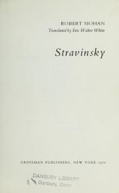 book cover of Stravinsky by Robert Siohan