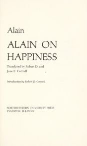 book cover of Alain on happiness by Alain
