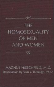 book cover of Die Homosexualität des Mannes und des Weibes mit einem Namen-, Länder-, Orts- und Sachregister by Magnus Hirschfeld