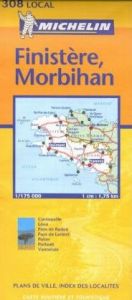 book cover of Carte routière : Finistère - Morbihan, N° 11308 by Michelin Travel Publications