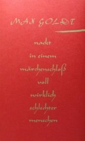 book cover of Nackt in einem Märchenschloß voll wirklich schlechter Menschen by Max Goldt