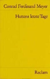 book cover of Huttens letzte Tage by Conrad Ferdinand Meyer