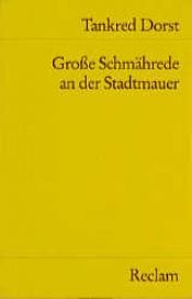 book cover of Große Schmährede an der Stadtmauer by Tankred Dorst
