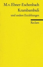 book cover of Krambambuli by Marie von Ebner-Eschenbach