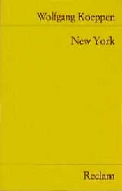 book cover of New York by Wolfgang Koeppen