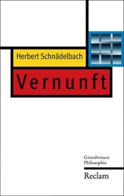 book cover of Vernunft by Herbert Schnädelbach
