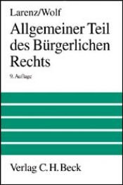 book cover of Allgemeiner Teil des deutschen Bürgerlichen Rechts by Karl Larenz