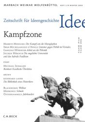 book cover of Zeitschrift für Ideengeschichte, Jg.2009/4 : Kampfzone by Ulrich Raulff
