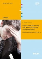 book cover of Psychische Belastung und Beanspruchung am Arbeitsplatz : inklusive DIN EN ISO 10075-1 bis -3 by Evangelia Demerouti