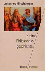 book cover of A short history of western philosophy by Johannes Hirschberger