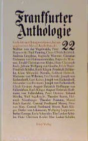 book cover of Frankfurter Anthologie, Bd.22 by Marcel Reich-Ranicki
