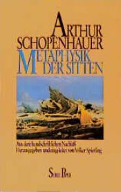 book cover of Metaphysik der Sitten by Arthur Schopenhauer