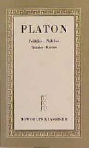 book cover of Politikos, Philebos, Timaios, Kritias by Platón