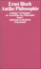 book cover of Leipziger Vorlesungen zur Geschichte der Philosophie 1 by Ernst Bloch