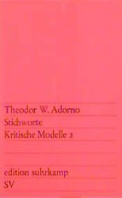 book cover of Stichworte by Theodor W. Adorno