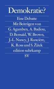 book cover of Demokratie?: Eine Debatte by Giorgio Agamben