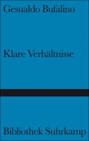 book cover of Klare Verhältnisse by Gesualdo Bufalino