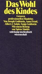 book cover of Das Wohl des Kindes by Anna Freud