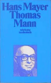 book cover of Thomas Mann by Hans Mayer
