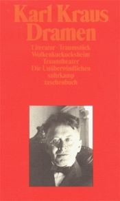 book cover of Dramen by Karl Kraus