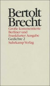 book cover of Gedichte ; 2. Sammlungen 1938 - 1956 by Bertolt Brecht