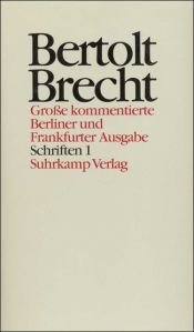 book cover of Schriften ; 1. [Schriften 1914 - 1933 by Bertolt Brecht