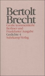 book cover of Gedichte ; 4. Gedichte und Gedichtfragmente 1928 - 1939 by Bertolt Brecht