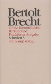 book cover of Schriften ; 3. [Schriften 1942 - 1956 by Bertolt Brecht