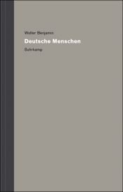 book cover of Deutsche Menschen. Eine Folge von Briefen. by ולטר בנימין