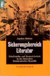 book cover of Sicherungsbereich Literatur by Joachim Walther