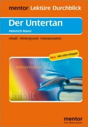 book cover of Der Untertan Inhalt - Hintergrund - Interpretation (Lernmaterialien) by Boris Prem