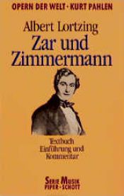 book cover of Zar und Zimmermann by Albert Lortzing