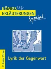 book cover of Königs Erläuterungen Spezial: Lyrik der Nachkriegszeit (1945-60). Interpretationen zu wichtigen Werken der Epoche by Gudrun Blecken