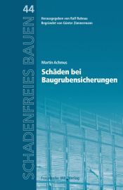 book cover of Schäden bei Baugrubensicherungen by Martin Achmus